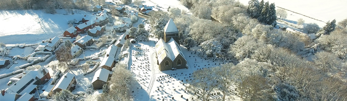 Llandinam Church (Wintery Scene)